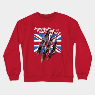 AN AMERICAN WEREWOLF IN LONDON - Union Jack Rips (4 red) Crewneck Sweatshirt